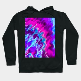 Stormy Pink Purple and Teal Hoodie